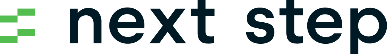 Nextsteps Logo in jadegrüner RGB-Farbvariante