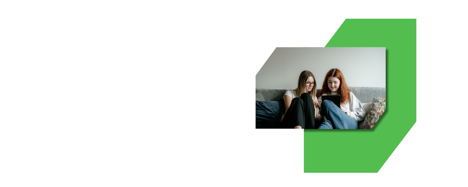 Modernes Design mit zwei Frauen auf Sofa, abstrakte grüne Form, design-ohne-titel-29