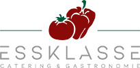 Logo von Essklasse mit Tomate und Paprika