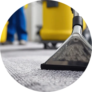 Grundreinigung: Professionelle Teppichreinigung mit moderner Maschine Grundreinigung von Teppichboden mit professioneller Reinigungsmaschine