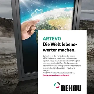 ARTEVO Fenster von REHAU – Motivübergreifende Darstellung für nachhaltiges und lebenswertes Wohnen