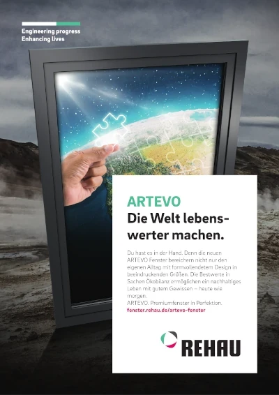 ARTEVO Fenster: Die Welt lebenswerter machen – nachhaltige Premiumfenster von REHAU