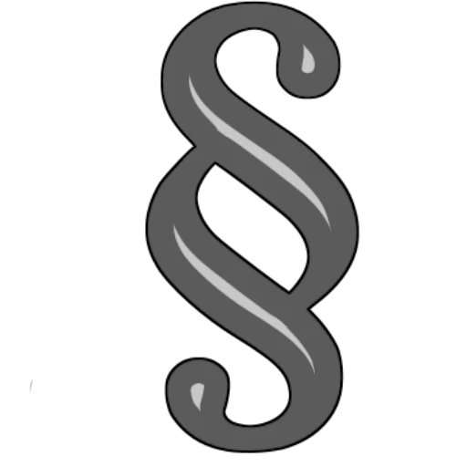 Paragraphenzeichen Symbol für Recht und Gesetz