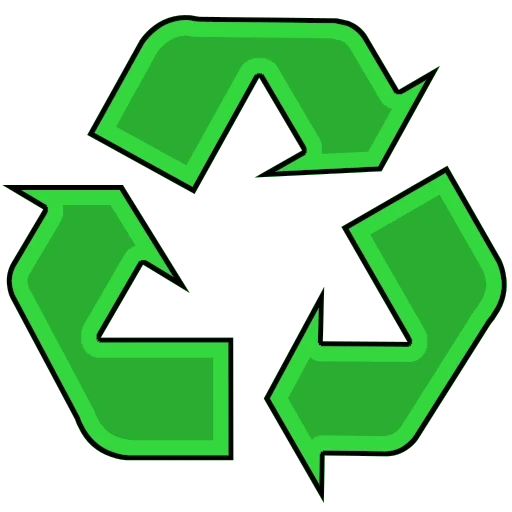 Umweltlogo Individual Design – Grünes Recycling-Symbol als individuelles Umweltlogo