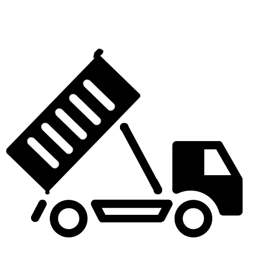Symbol für Abholung mit LKW – Transport und Entsorgung