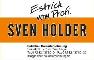 Sven Holder Logo – Estrich und Bauunternehmung Remchingen