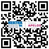 QR-Code mit HerthaMed und Apelos Logo
