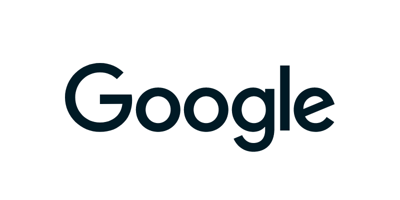 Google Logo – Schwarz auf Weiß Google Logo in Schwarz auf weißem Hintergrund