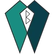 Logo klein mit stilisiertem W in Grün und Blau