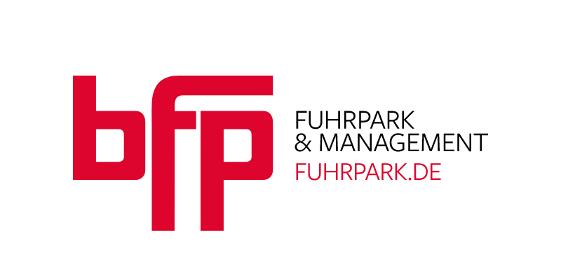 Logo von bfp FUHRPARK.DE in Rot und Schwarz