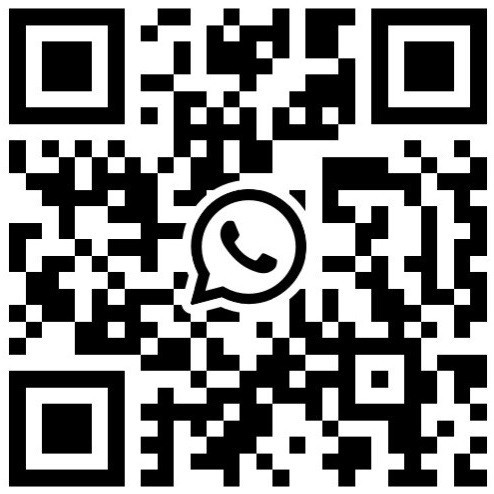 QR-Code mit WhatsApp-Logo zum Scannen und Verbinden mit WhatsApp