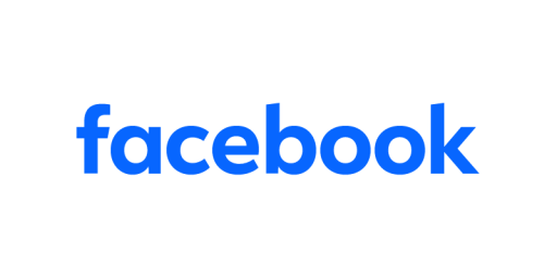 Facebook Logo in RGB-Farben, kleines Format, weier Hintergrund