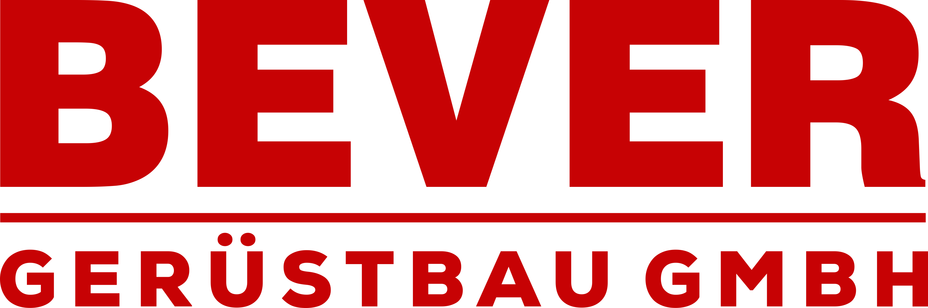 Bever Logo in Rot und Schwarz