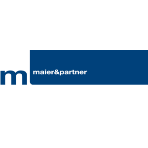 Logo von maier&partner auf weißem Hintergrund, verwendet für Google Profile