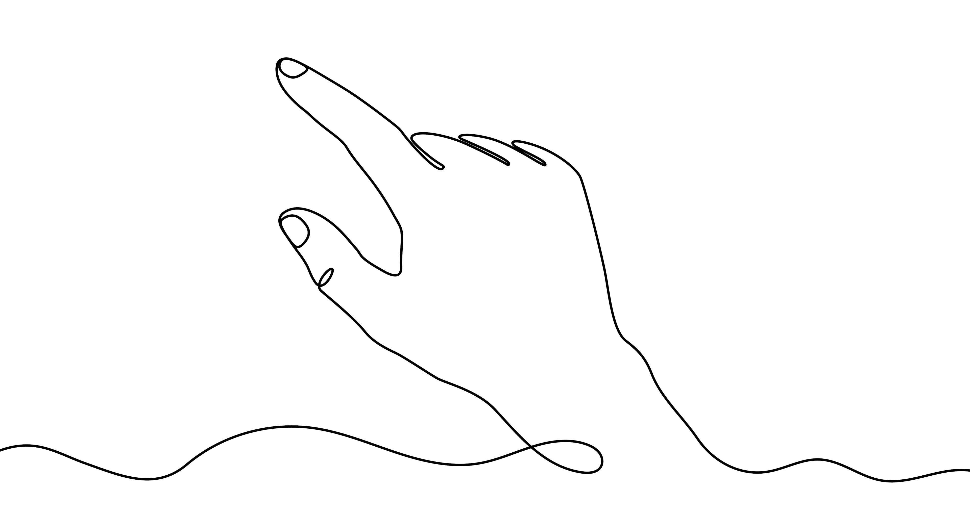 Hand-Skizze als Linienzeichnung auf transparentem Hintergrund