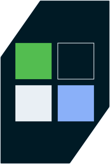 SC Brandbase Startseite Farbschema mit vier Farbflächen