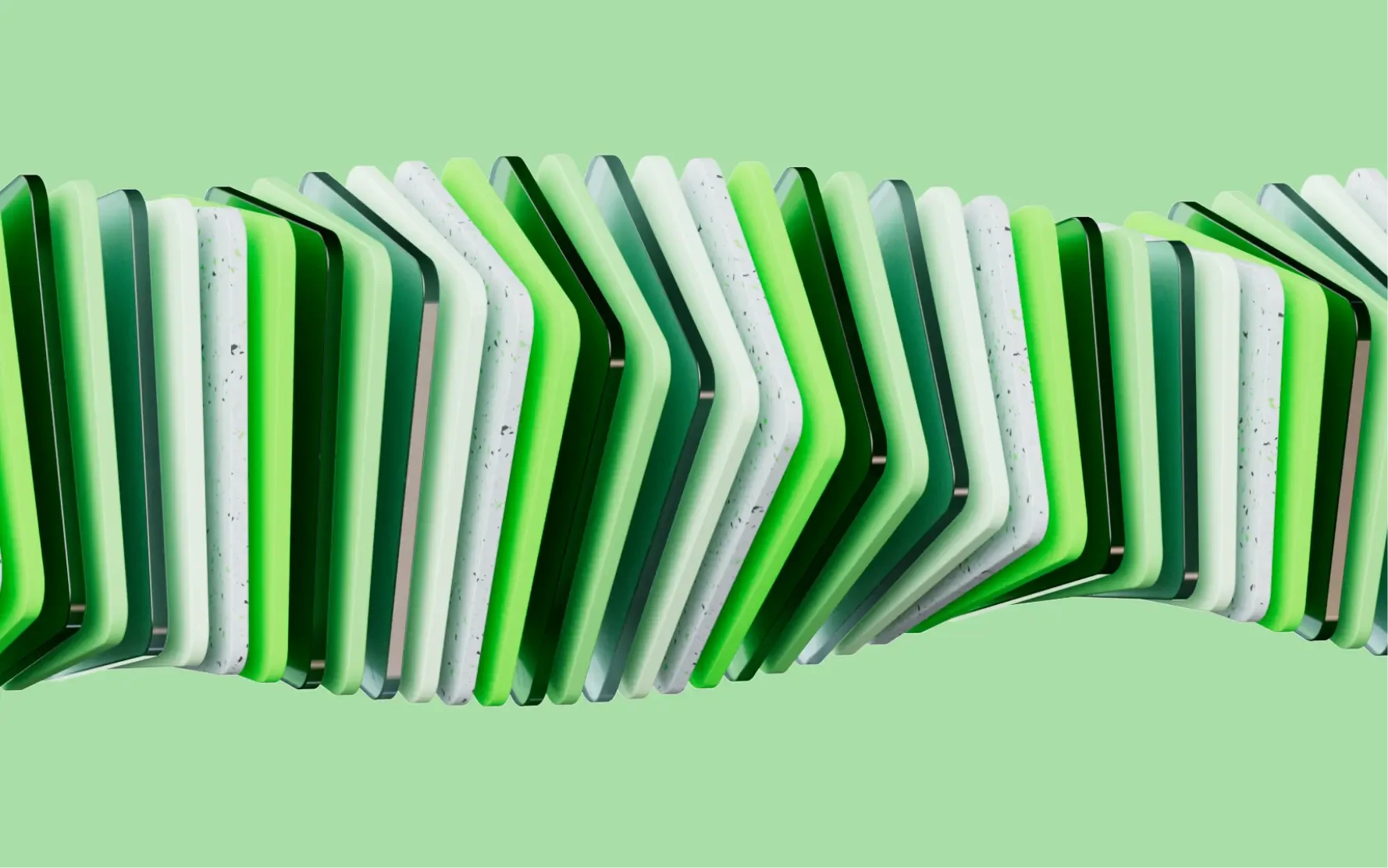 Strategie Konzept abstrakte grüne Pfeile Illustration