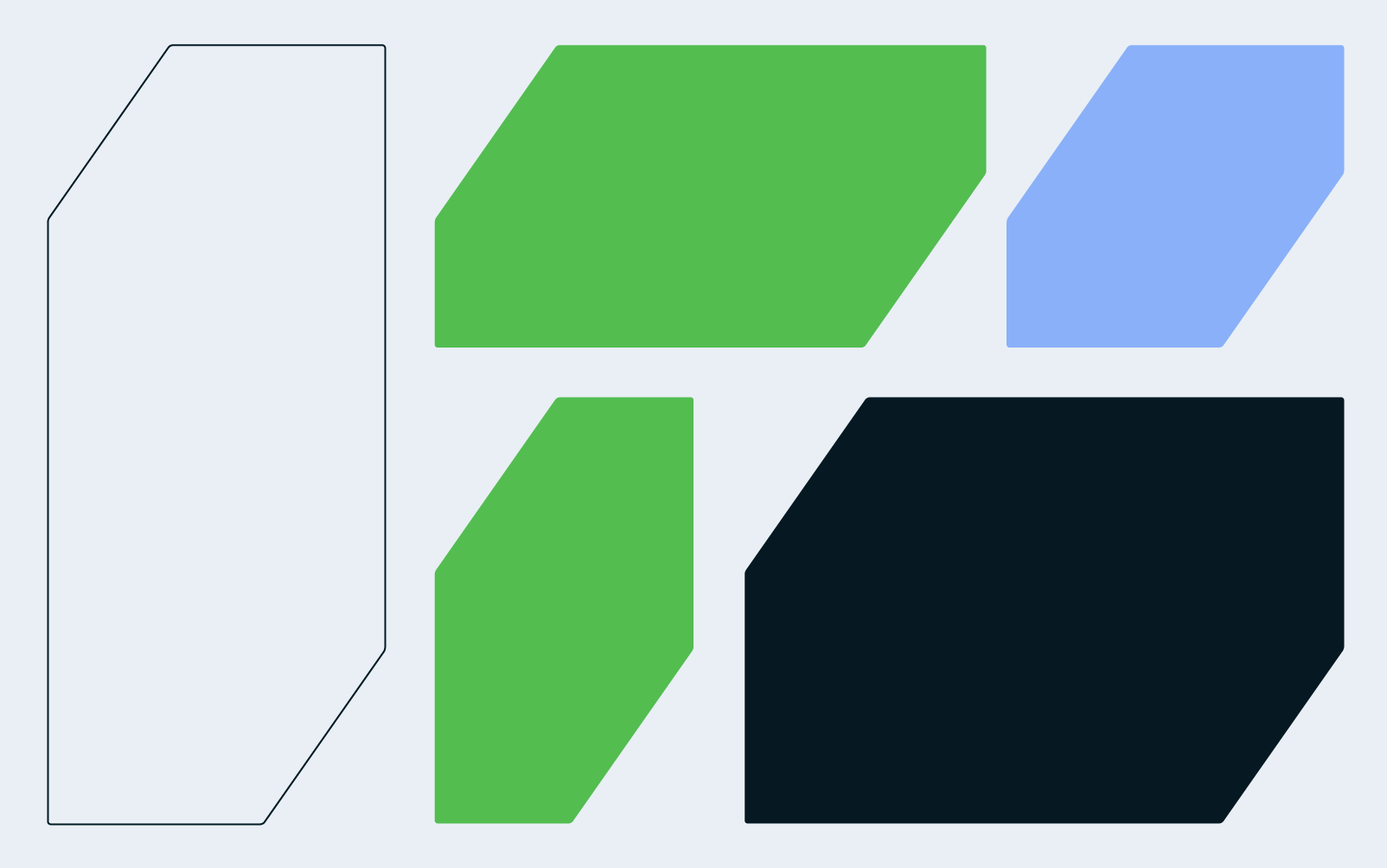 SC Brandbase Formensprache Version 1 – Formenrahmen Grafik mit geometrischen Elementen
