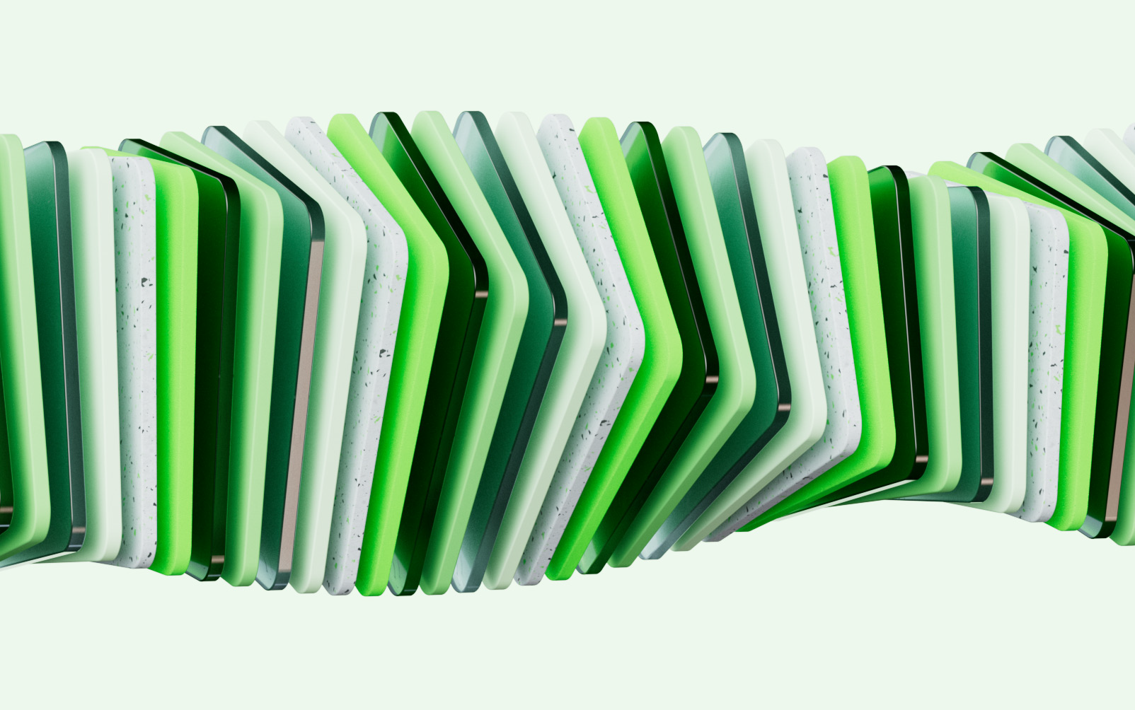 SC Brandbase Formensprache Keyvisual in Grüntönen, abstrakte geometrische Formen