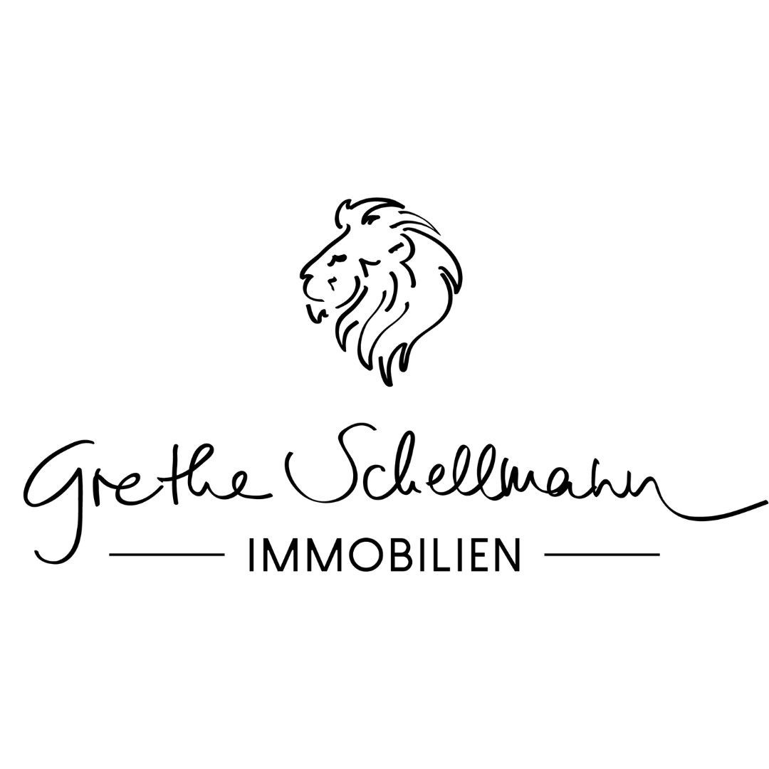 Logo von Grethe Schellmann Immobilien mit Löwenkopf und Schriftzug