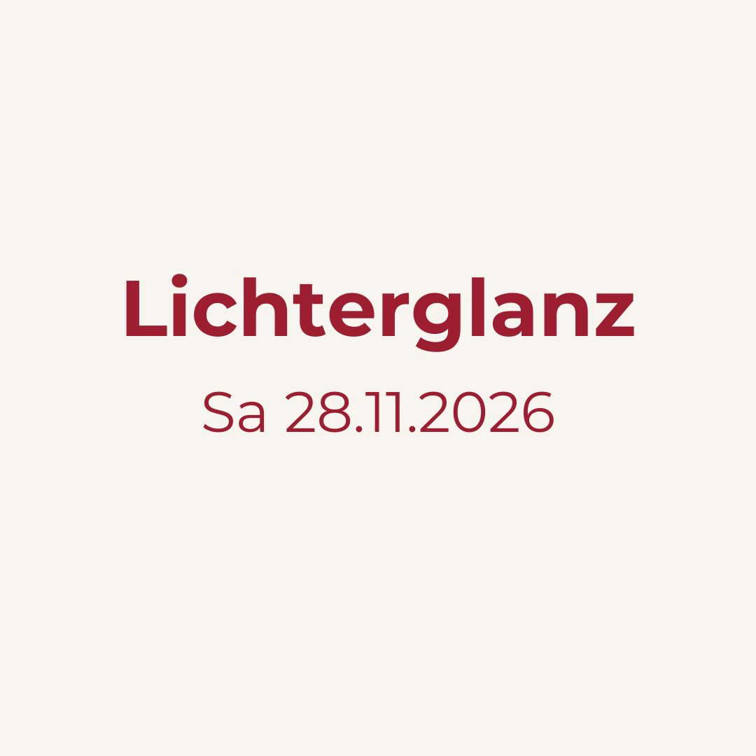 Lichterglanz Event am Samstag, 28.11.2026