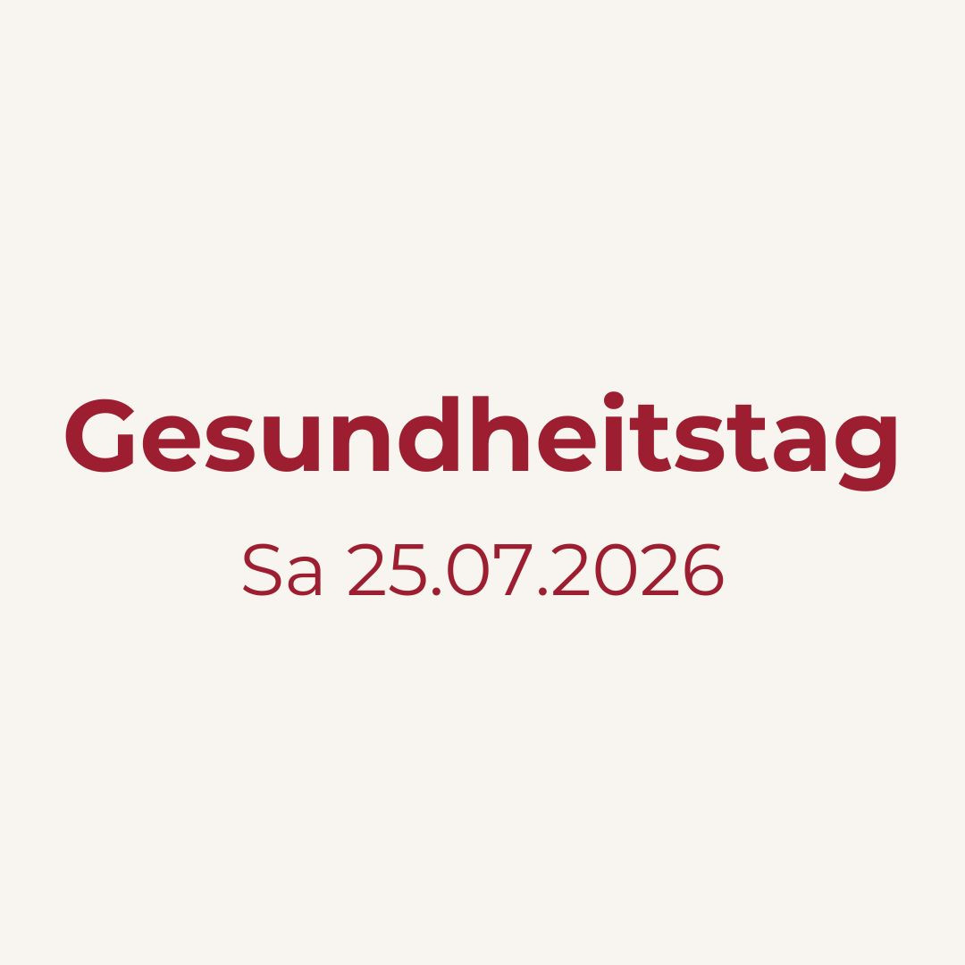 Gesundheitstag am Samstag, 25.07.2026 – Ankündigung des Events