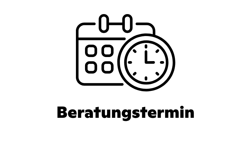 Icon Kalender und Uhr fr Beratungstermin auf der Startseite