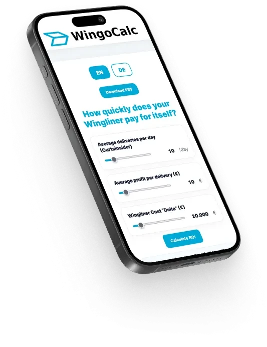 iPhone zeigt eine ROI-Berechnungs-App auf dem Bildschirm