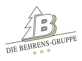 Logo der Behrens-Gruppe mit stilisiertem Baum und Buchstabe B