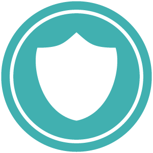 Symbol für die Marker der Schleimhautabwehr – Schutzschild als Darstellung der Immunabwehr