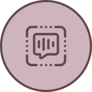 Icon Stimme – Symbol für Sprachaufnahme oder Spracherkennung