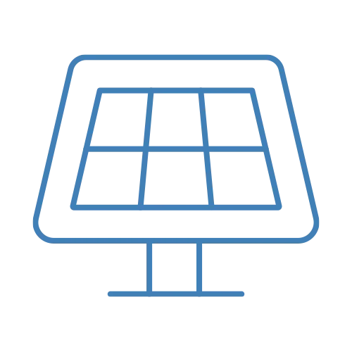 Icon erneuerbare Energien – Symbol für Solarenergie und nachhaltige Energiequellen